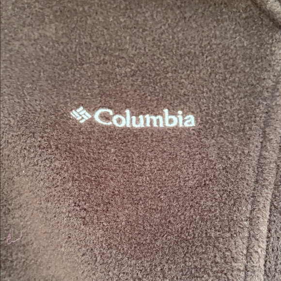 Columbia Brown Fleece Jacket - Picture 2 of 4